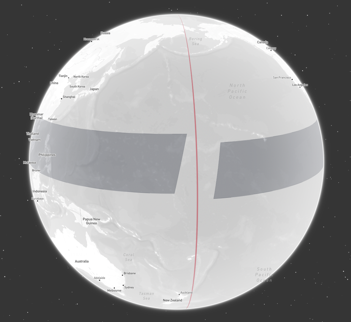 Polygon crossing the antimeridian