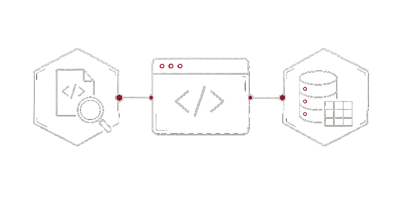 Developer terminal connected to code debugging and dataset tools